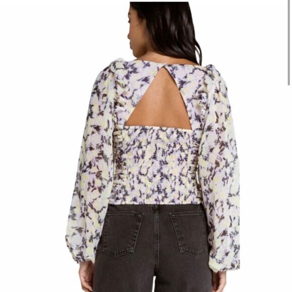 NWT Free People Mabel Printed Blouse - Picture 3 of 15